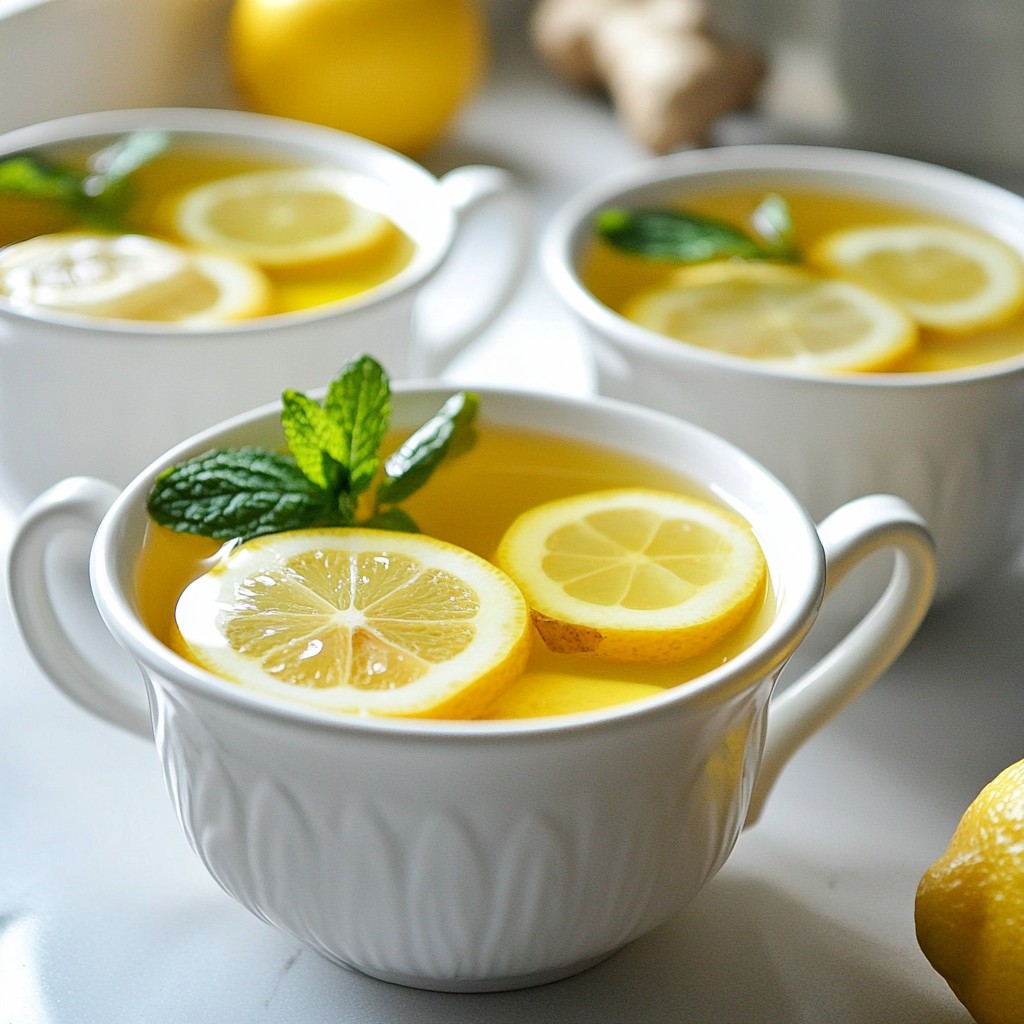 Honey Lemon Ginger Tea for Wellness and Flavor
