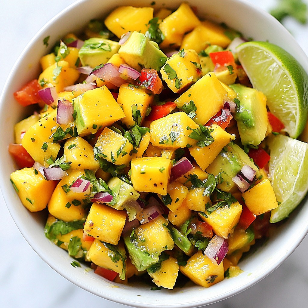 Mango Avocado Salsa Fresh and Flavorful Delight