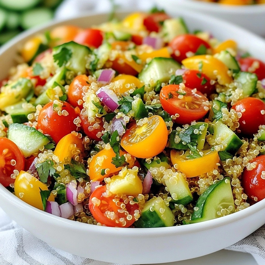 Zesty Healthy Lime Cilantro Quinoa Salad Delight