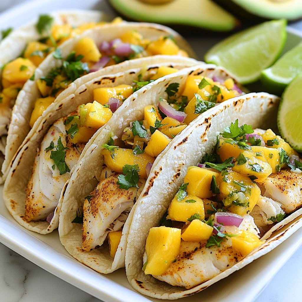 Mango Salsa Fish Tacos Fresh and Flavorful Delight