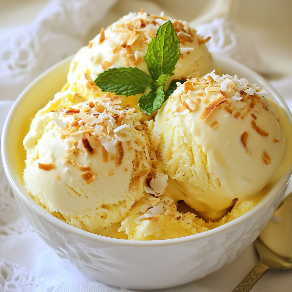 Mango Coconut Ice Cream Delightfully Creamy Recipe