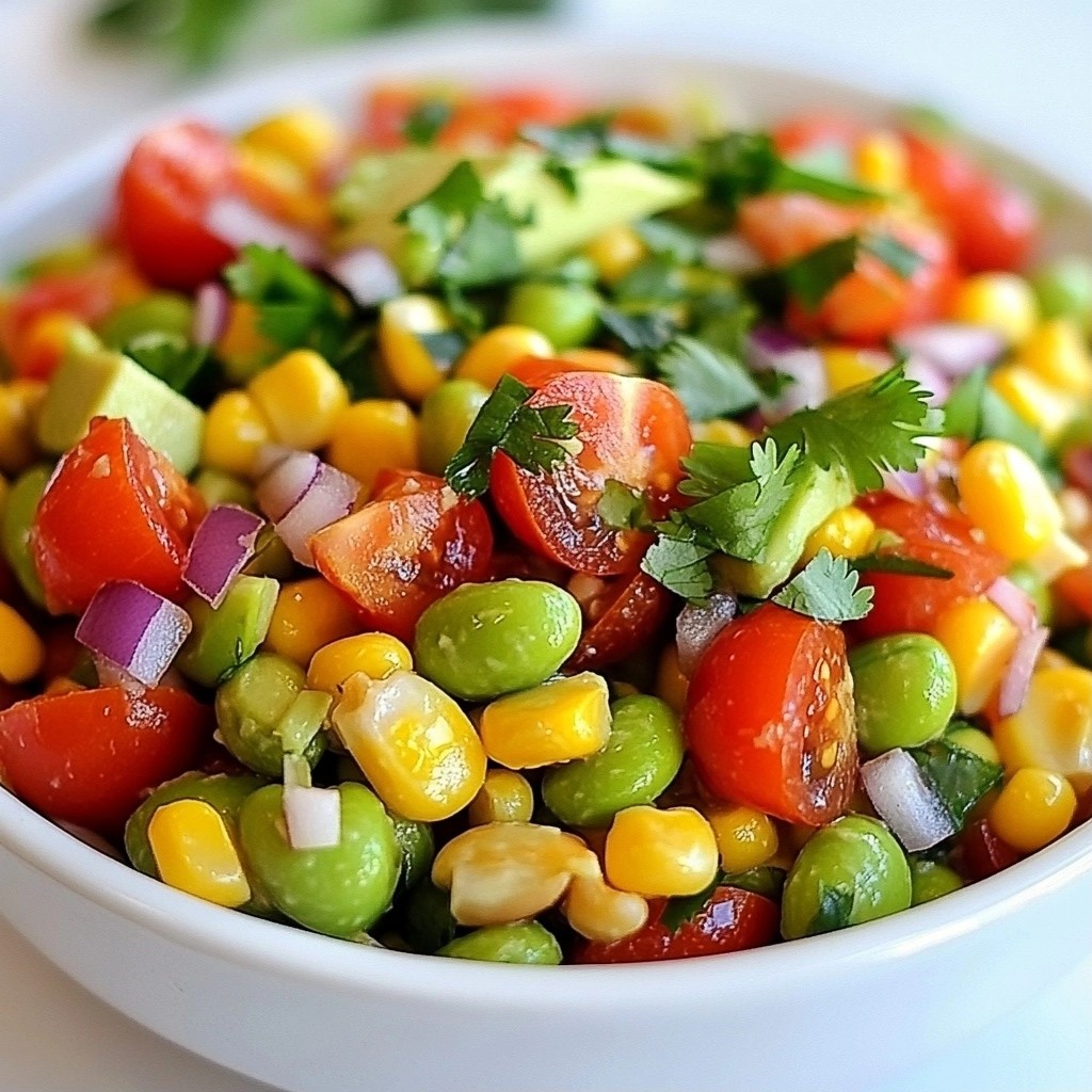 Vibrant Healthy Edamame and Corn Salad Delight