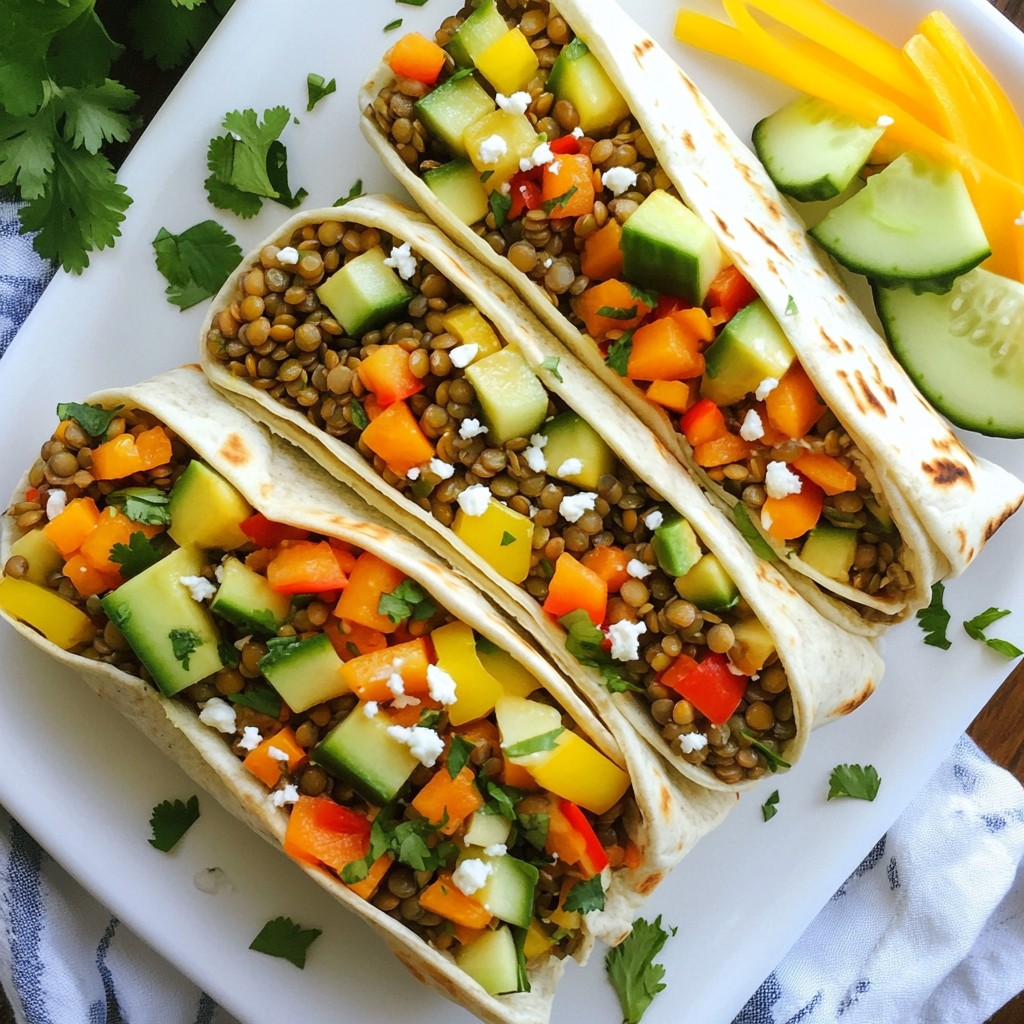 Wholesome Healthy Lentil Veggie Wraps Simple Recipe