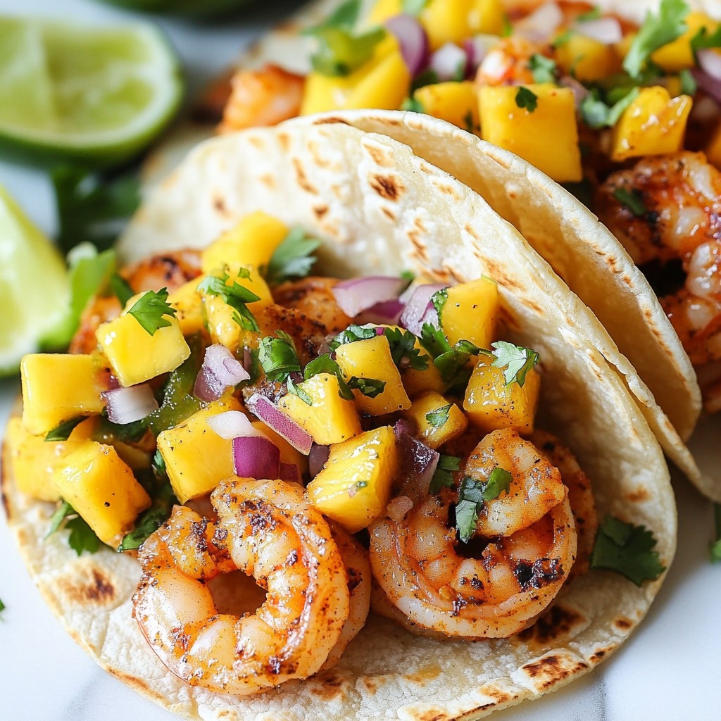 Cajun Shrimp Tacos with Mango Salsa Delight