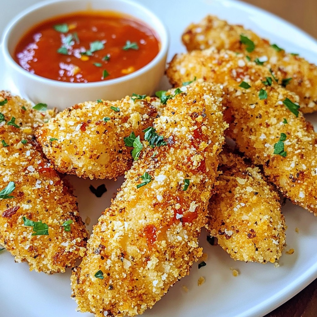 Tasty Garlic Parmesan Chicken Tenders Recipe