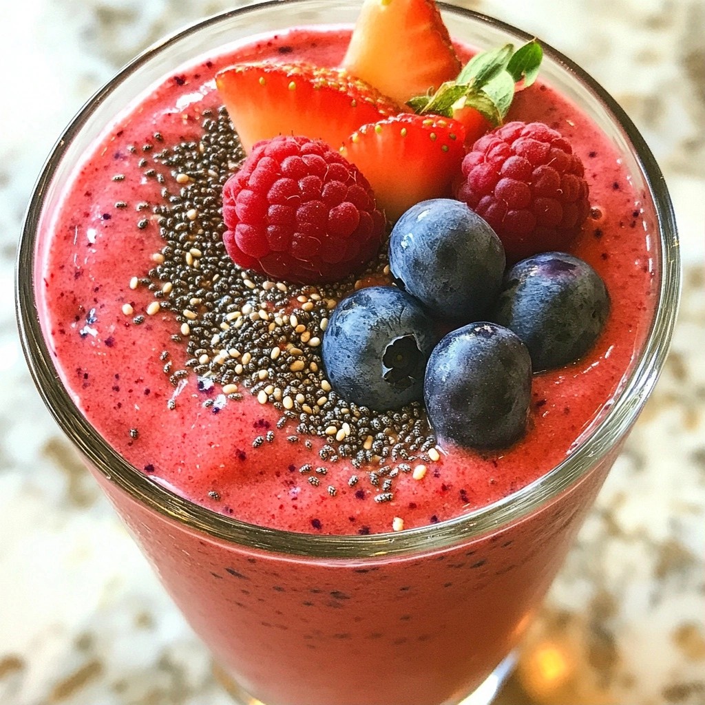 Refreshing Healthy Coconut Water Berry Smoothie Recipe