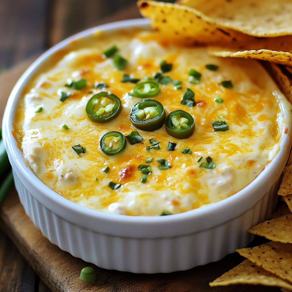 Cheddar Jalapeño Chicken Queso Dip Tasty and Easy