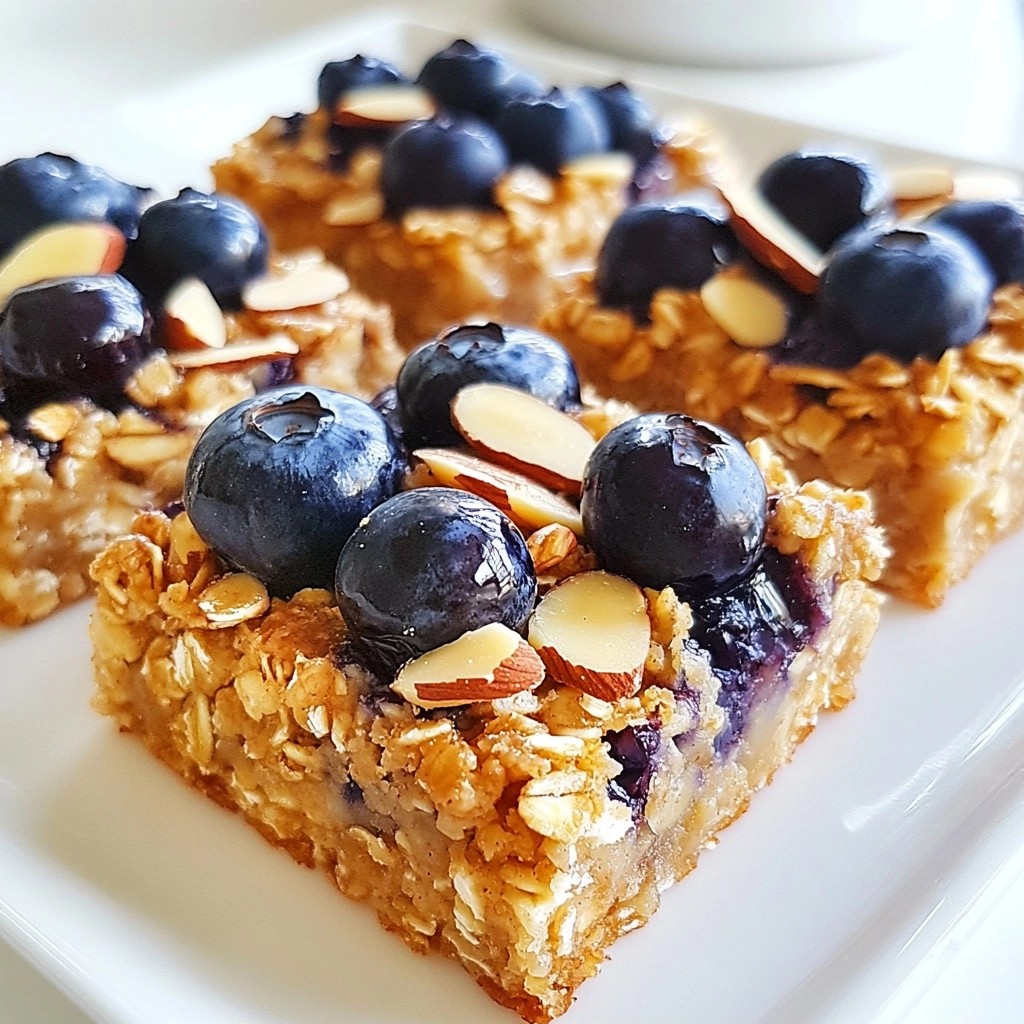 Fluffy Healthy Almond Blueberry Baked Oatmeal Recipe