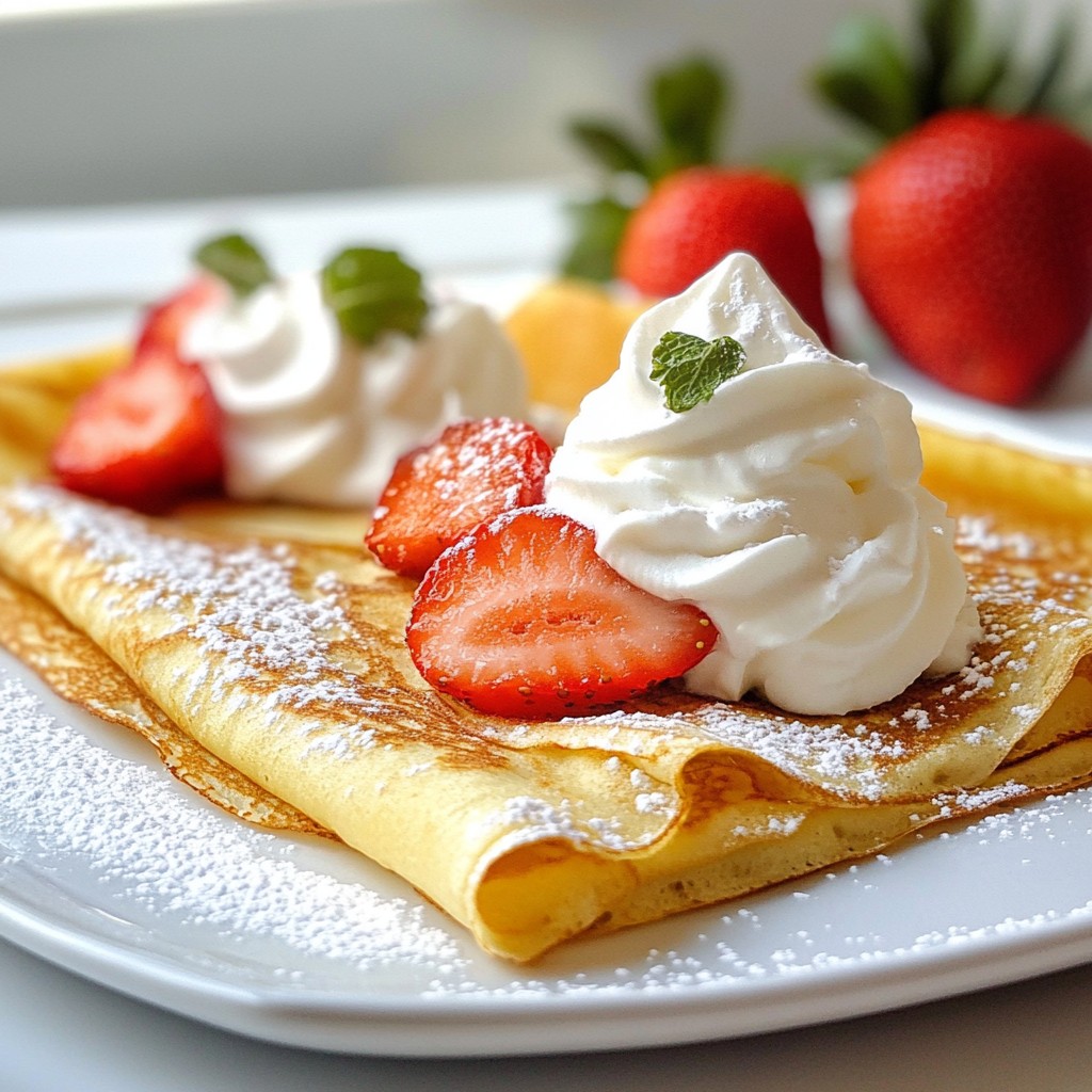 Nutella Strawberry Crepes Simple and Tasty Delight