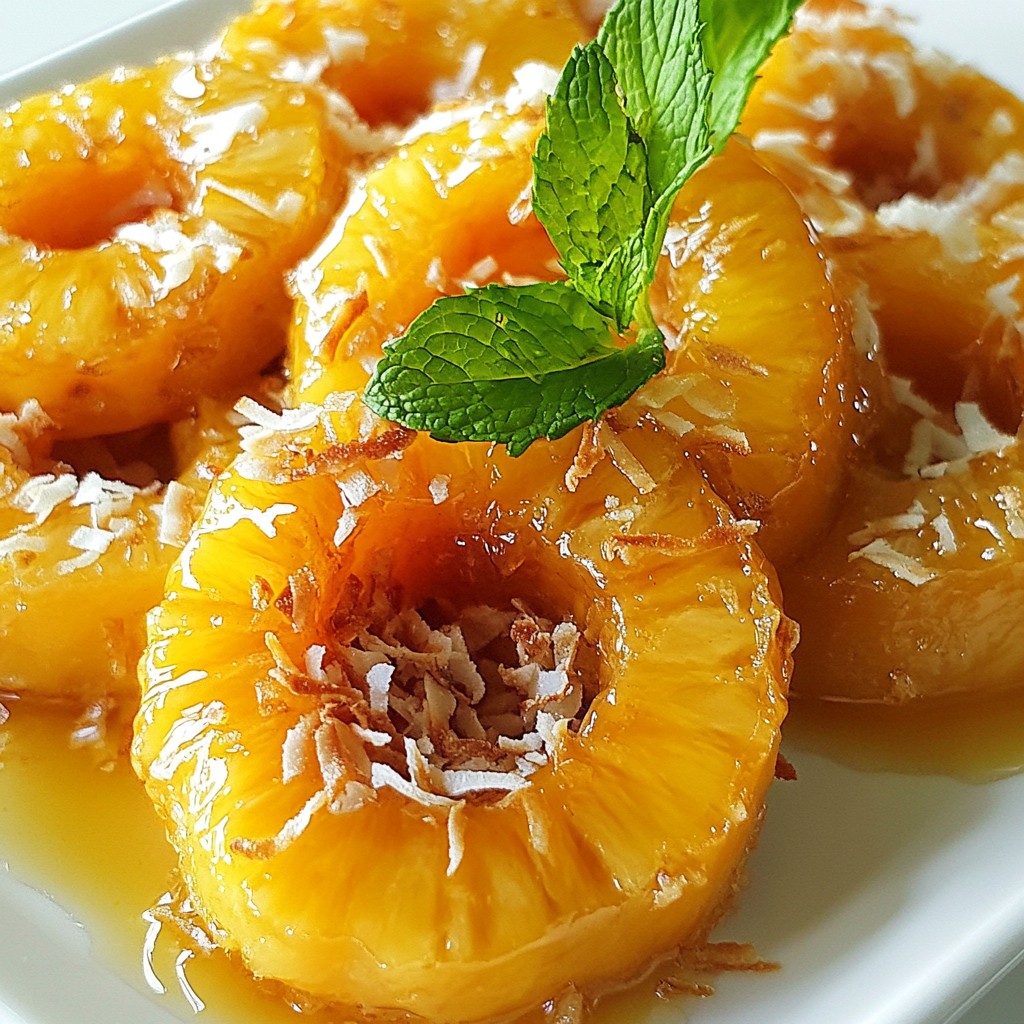 Honey Glazed Caramelized Pineapple Delightful Treat
