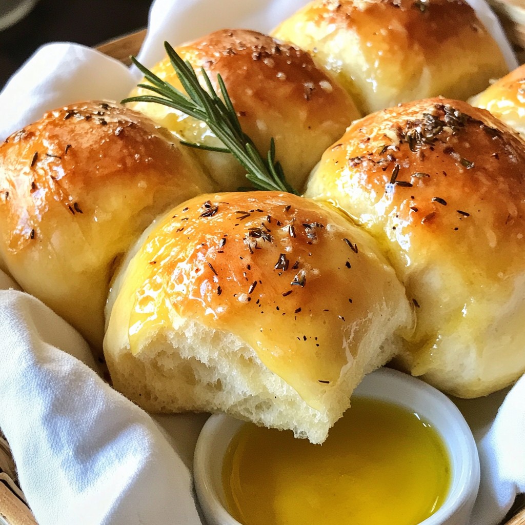 Garlic Herb Dinner Rolls Soft and Flavorful Treat