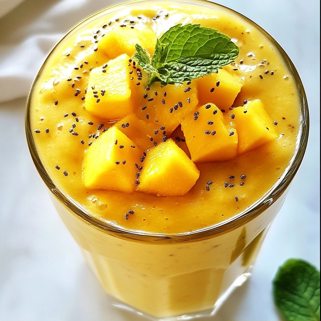 Refreshing Healthy Papaya Mango Smoothie Delight