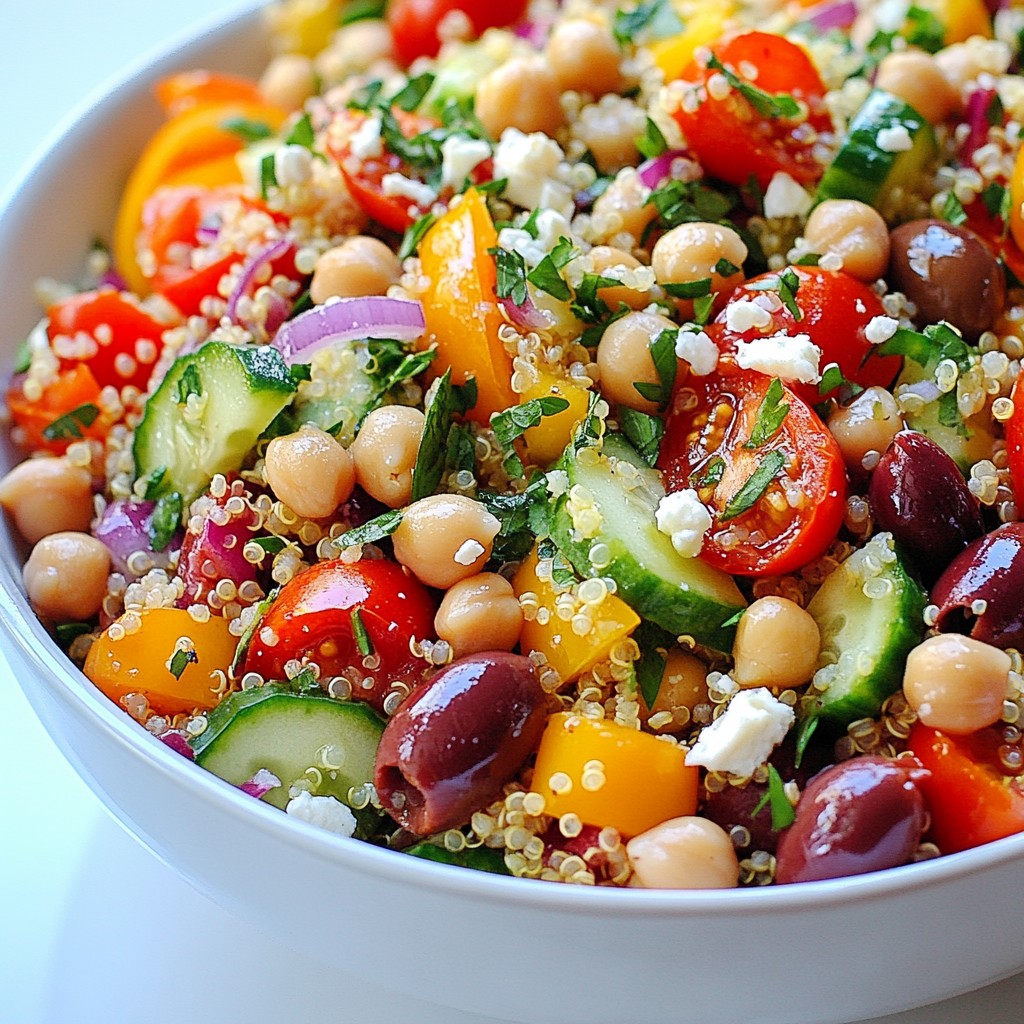 Wholesome Mediterranean Quinoa Salad Bowl Recipe