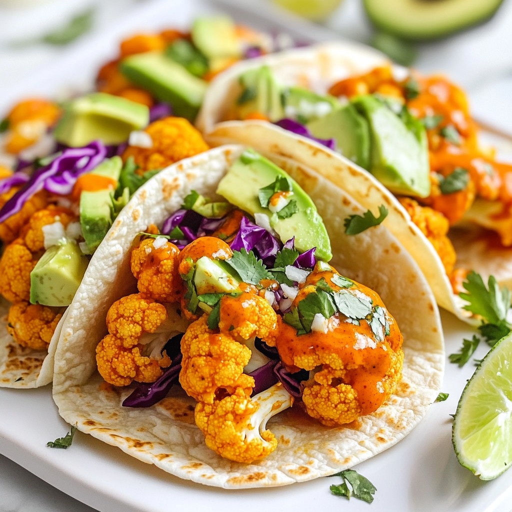 Spicy Buffalo Cauliflower Tacos Flavorful Taco Twist