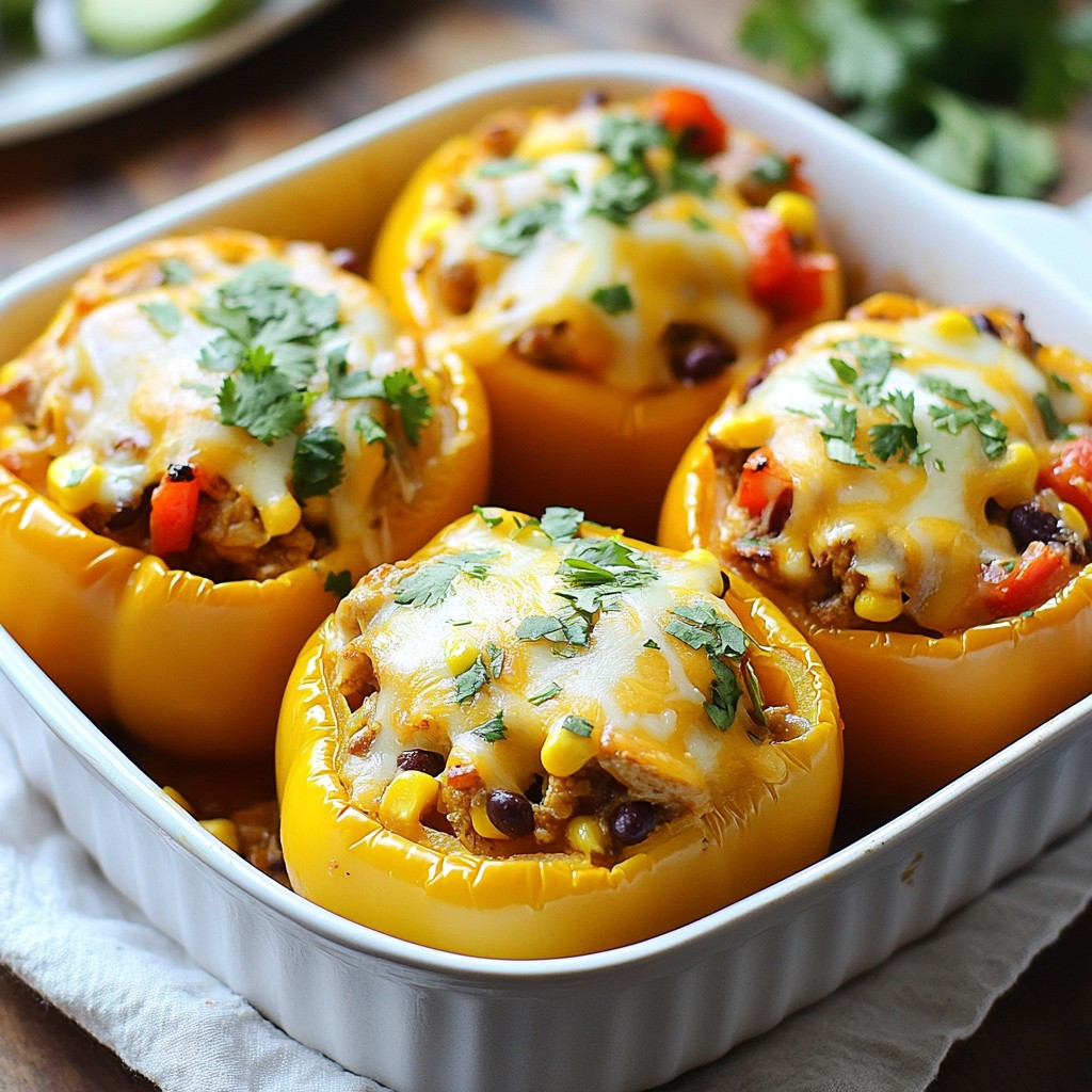 Chicken Fajita Stuffed Peppers Tasty and Filling Meal