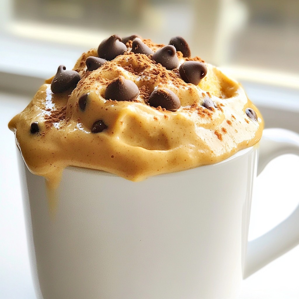 Peanut Butter Chocolate Chip Mug Cake Simple Treat