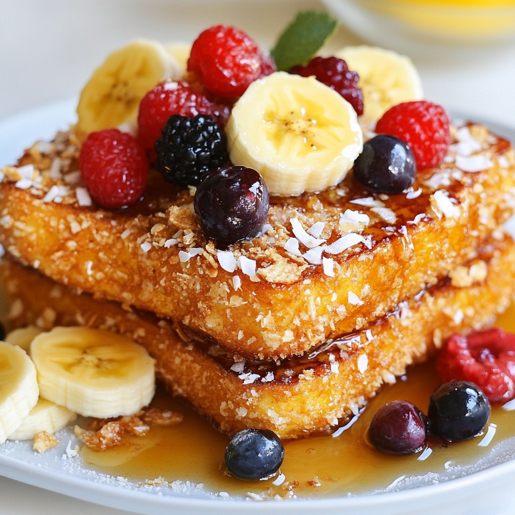 Coconut Crusted French Toast Irresistible Breakfast Treat