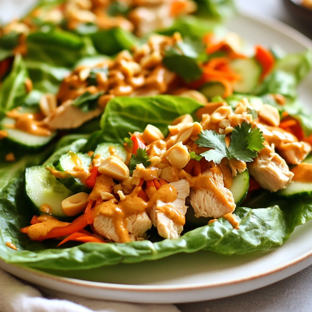 Spicy Thai Peanut Chicken Wraps Delightfully Simple Meal