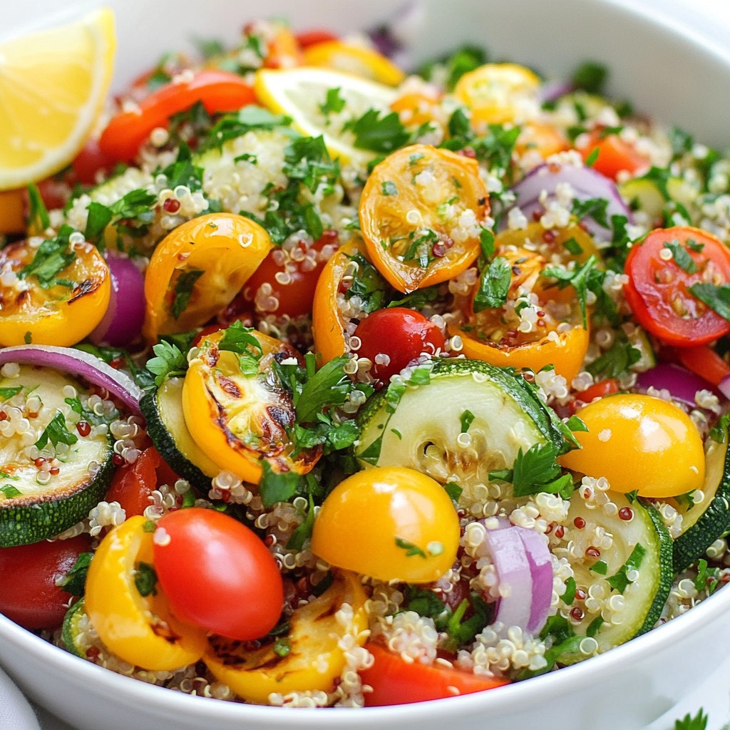Nutritious Roasted Veggie and Quinoa Tabbouleh Delight