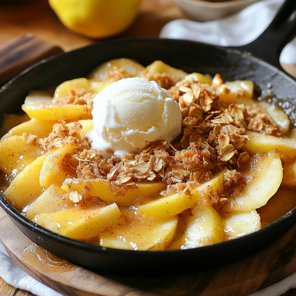 Cinnamon Apple Crumble Skillet Simple and Tasty Treat