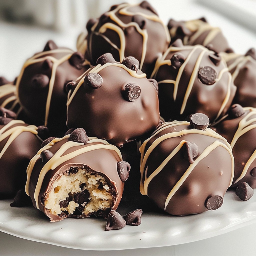 Chocolate Chip Cookie Dough Truffles Easy Delight