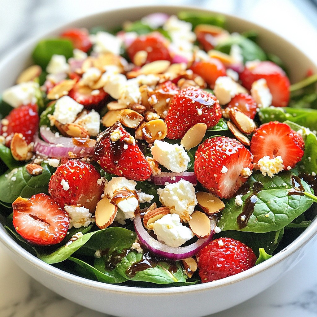 Strawberry Fields Spinach Salad Fresh and Flavorful Recipe