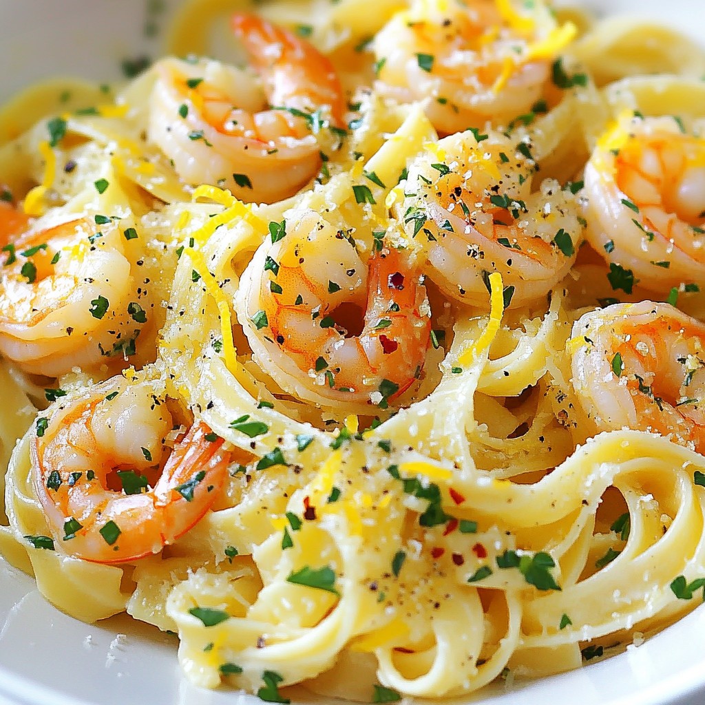 Garlic Butter Lemon Shrimp Pasta Quick and Tasty Dish
