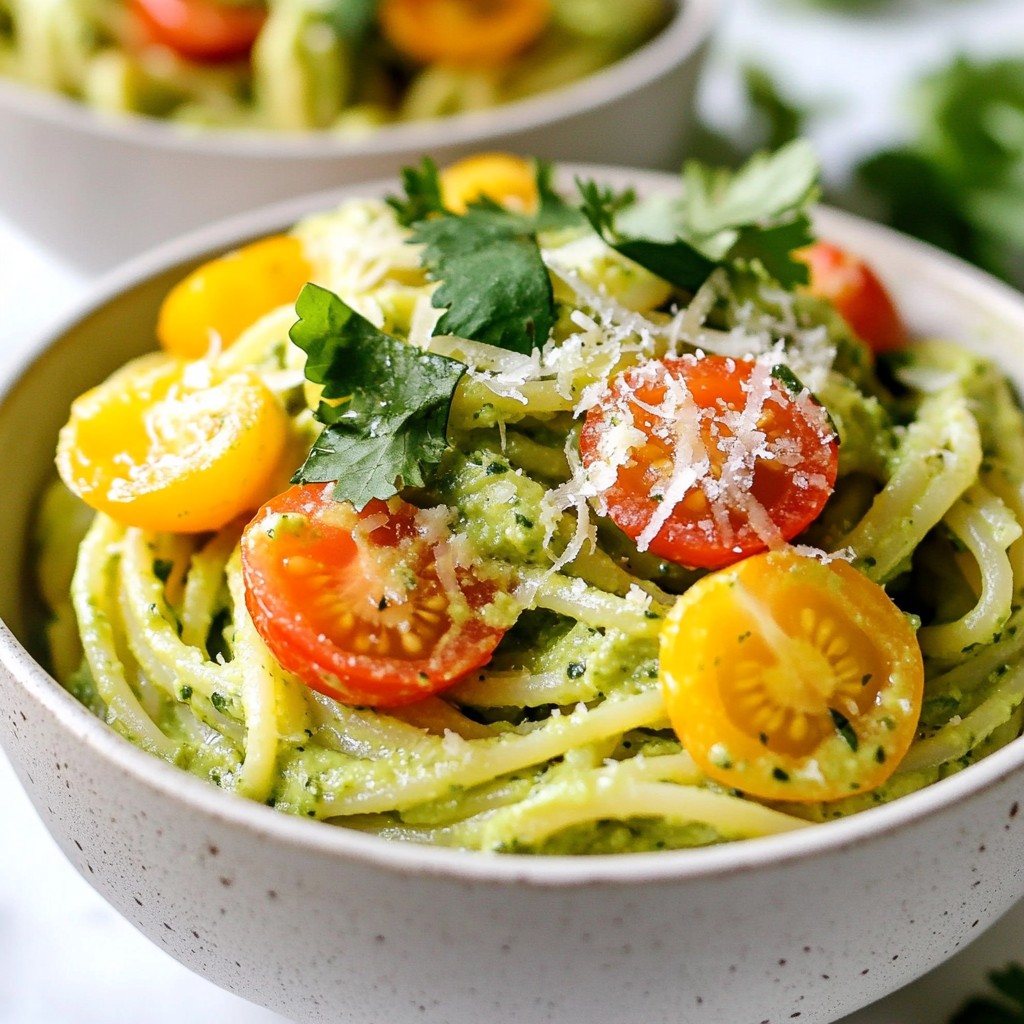 Avocado Cilantro Lime Pasta Fresh and Flavorful Dish