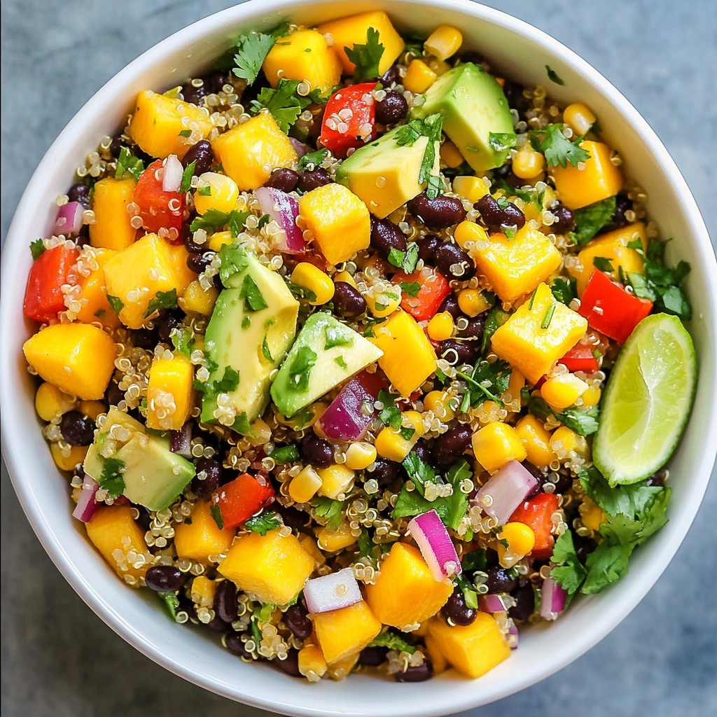 Mango Black Bean Quinoa Salad Fresh and Nutritious Dish