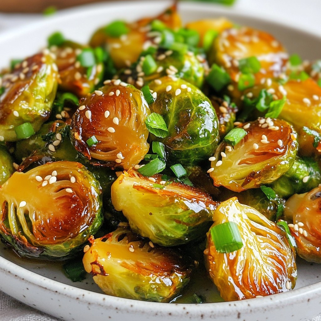 Maple Soy Glazed Brussels Sprouts Tasty and Easy Recipe