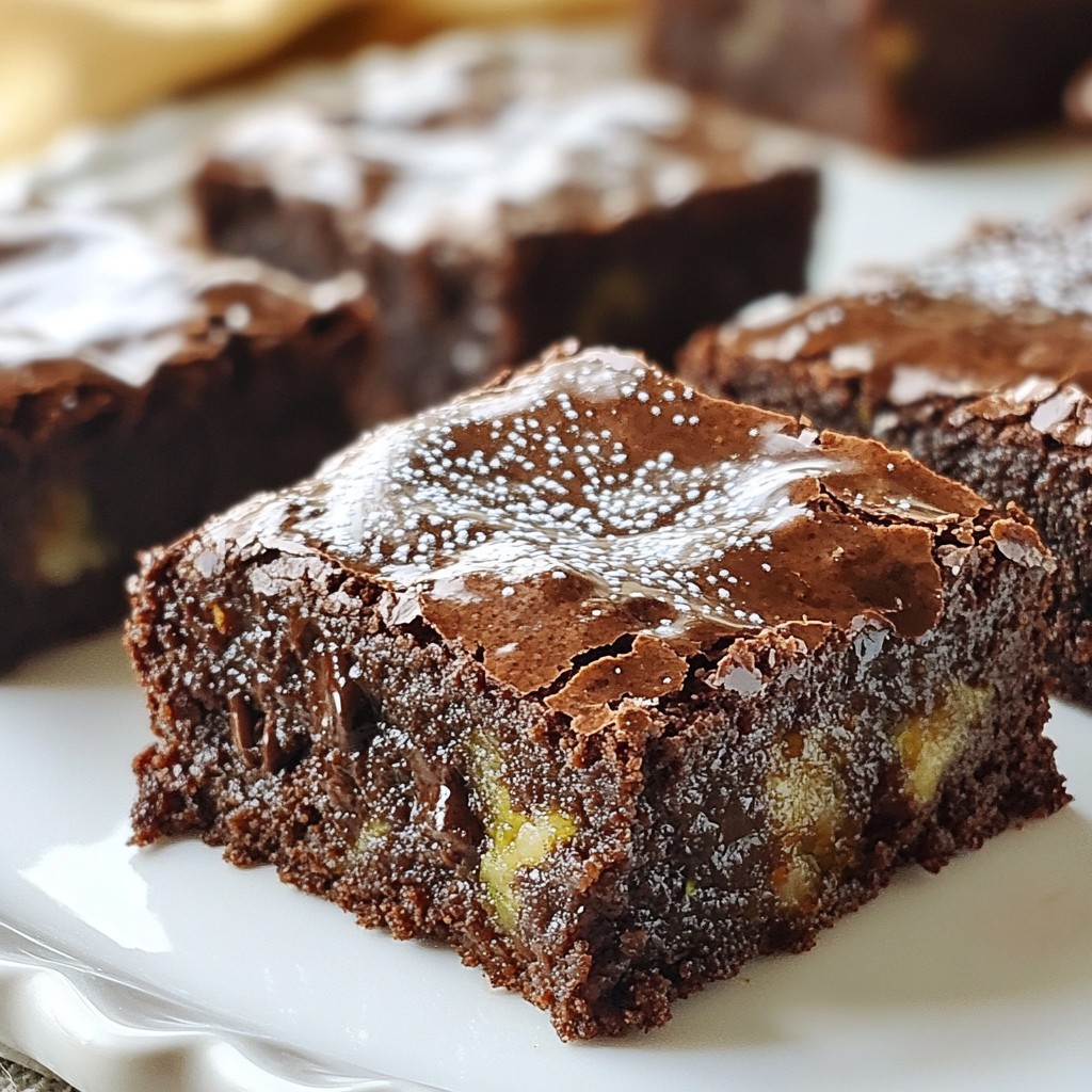 Triple Chocolate Zucchini Brownies Delightful and Easy