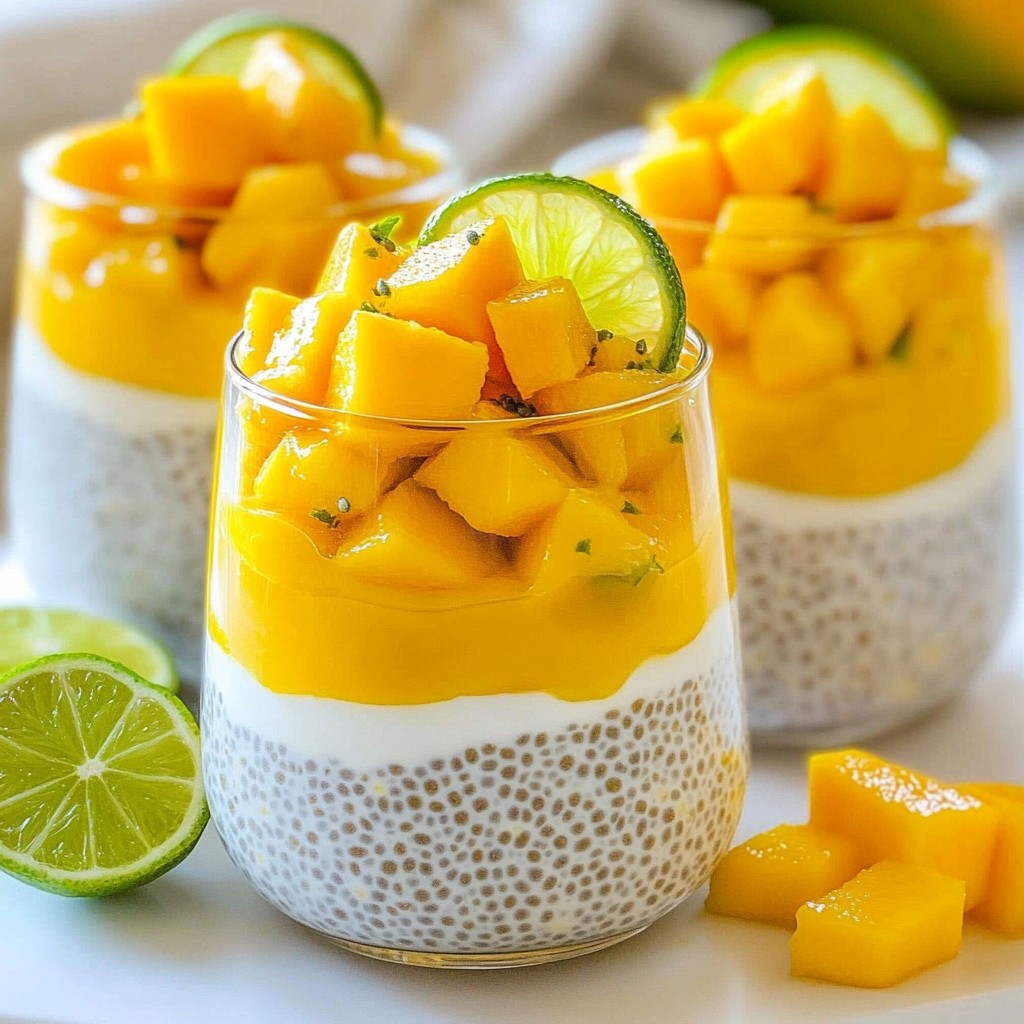 Mango Lime Chia Pudding Simple and Refreshing Delight