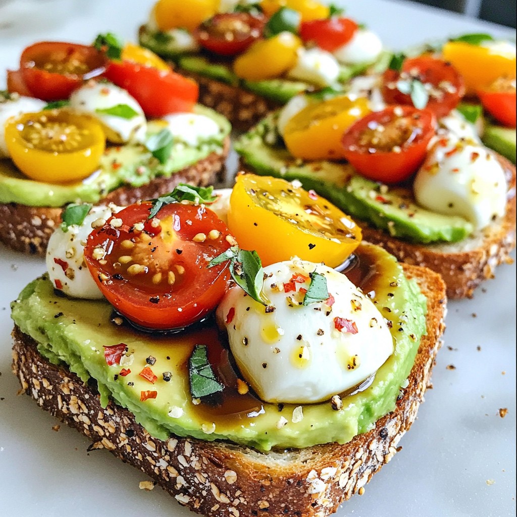 Caprese Avocado Toast Flavorful and Simple Recipe