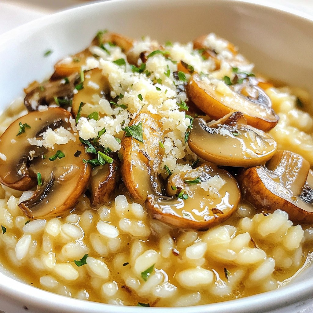Caramelized Onion Mushroom Risotto Creamy Comfort Food