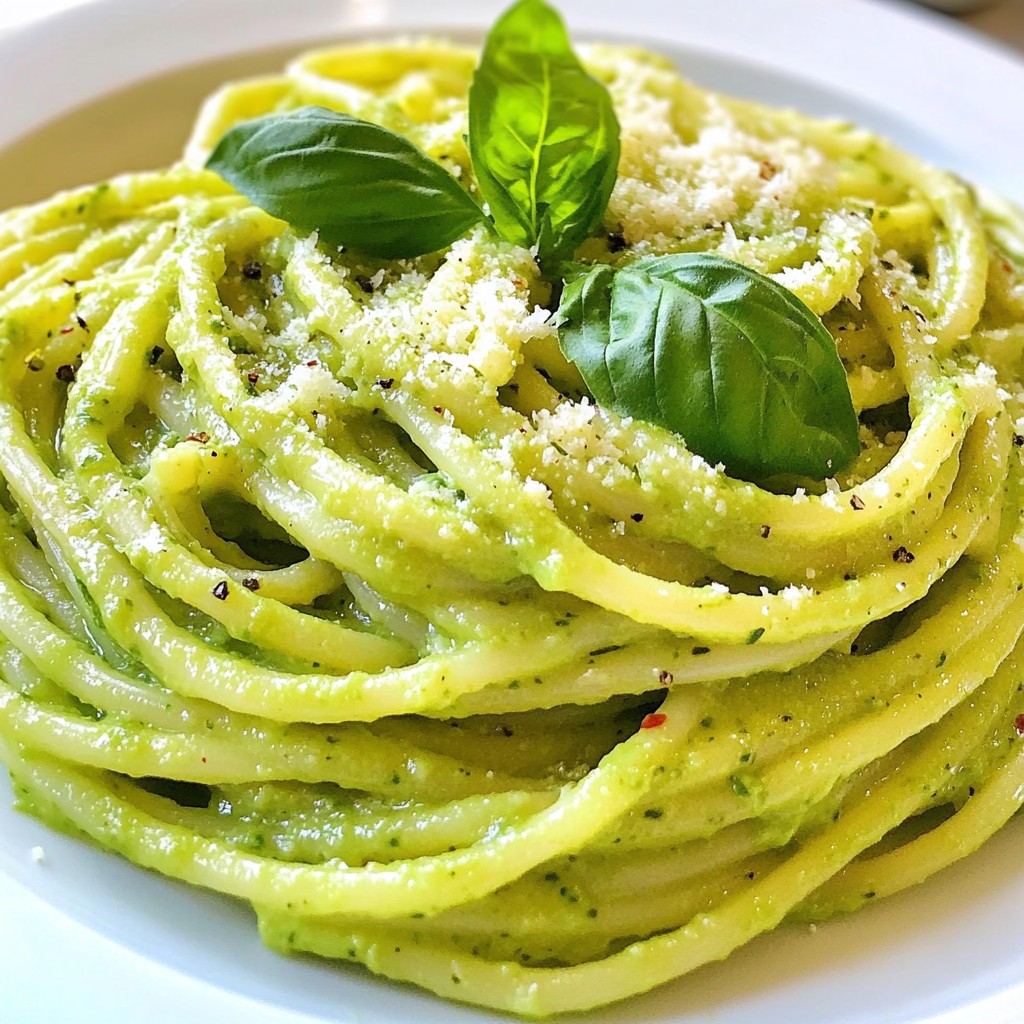 Creamy Avocado Pasta Quick and Easy Delight