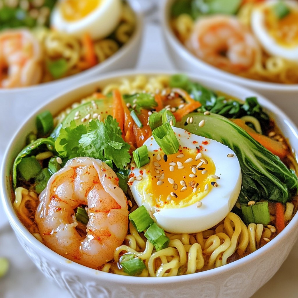 Spicy Shrimp Ramen Bowls Delicious and Easy Delight
