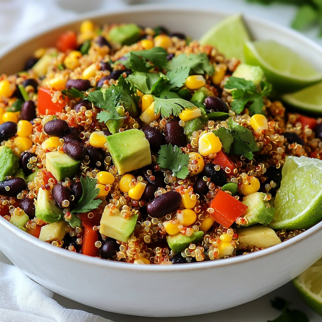 Hearty Healthy Quinoa and Black Bean Salad Recipe