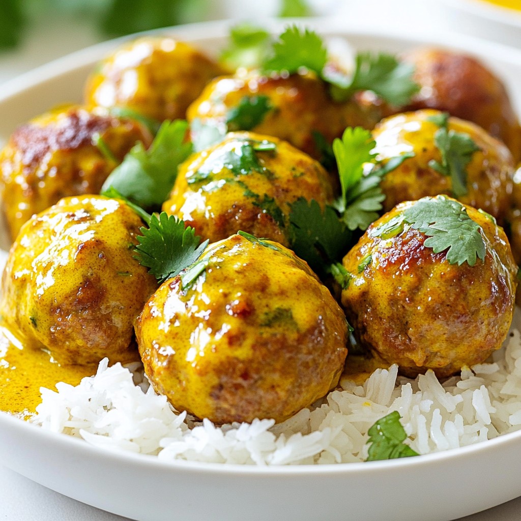Coconut Curry Meatballs Savory and Simple Delight