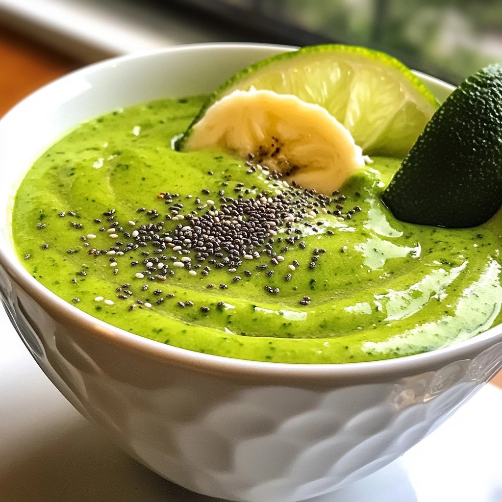 Creamy Healthy Green Avocado Smoothie Recipe
