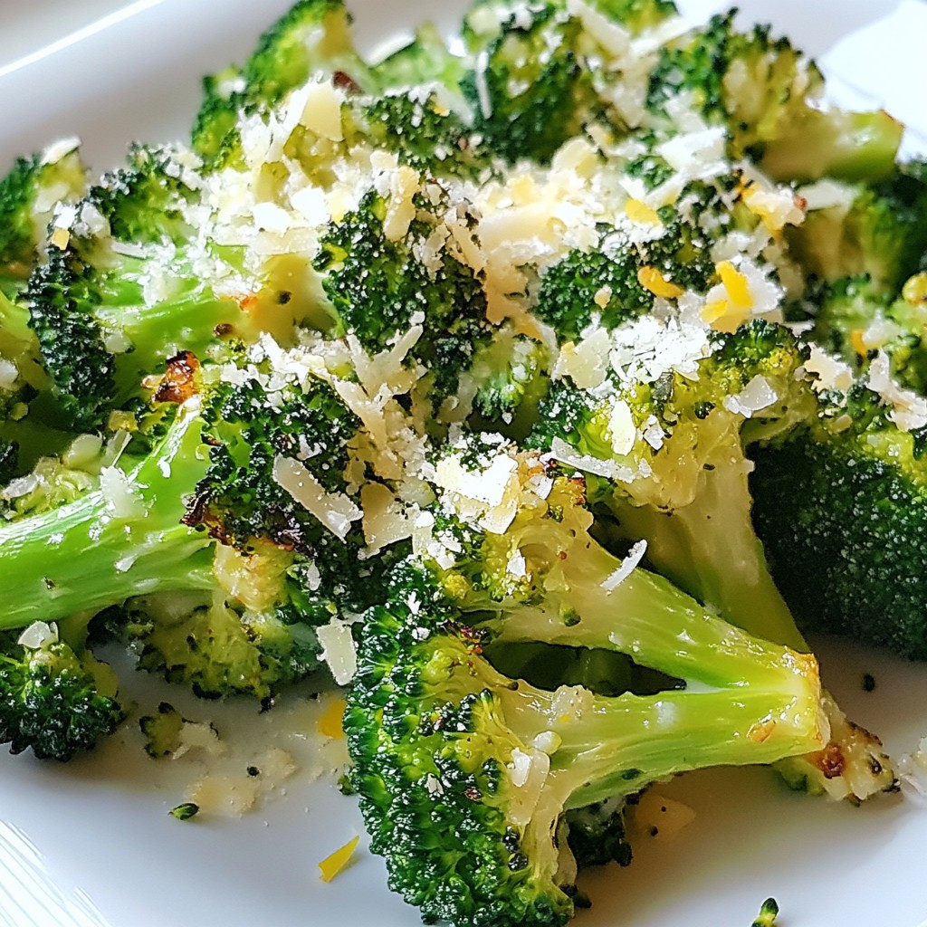 Garlic Lemon Roasted Broccoli Flavorful and Simple Dish