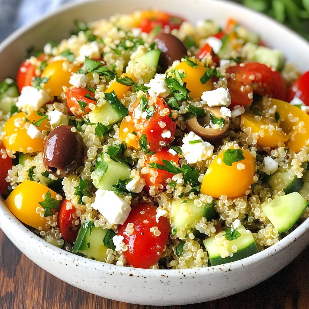 Wholesome Mediterranean Quinoa Salad Bowl Recipe