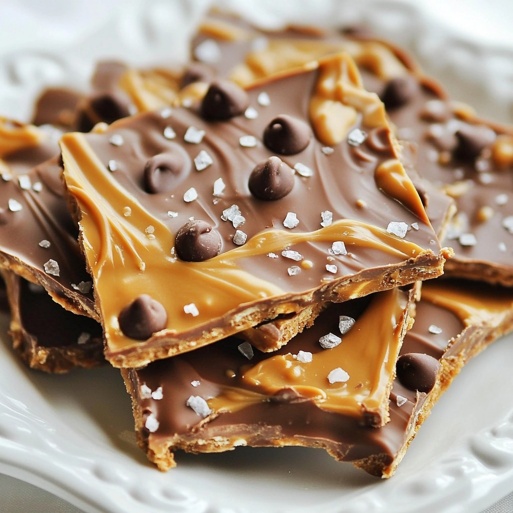 Chocolate Peanut Butter Pretzel Bark Delightful Treat