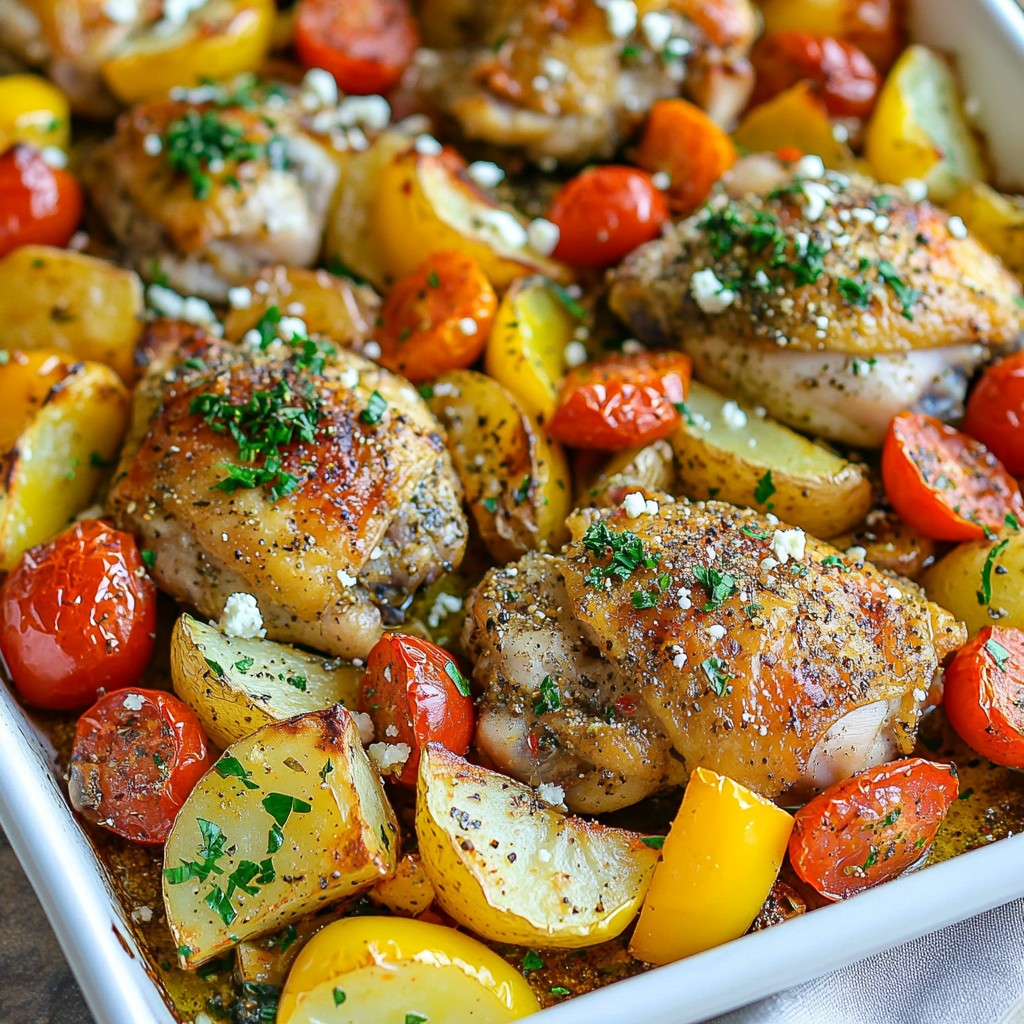 Greek Chicken Sheet Pan Dinner Simple and Flavorful Meal