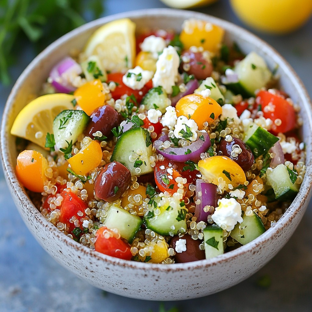Wholesome Mediterranean Quinoa Salad Bowl Recipe