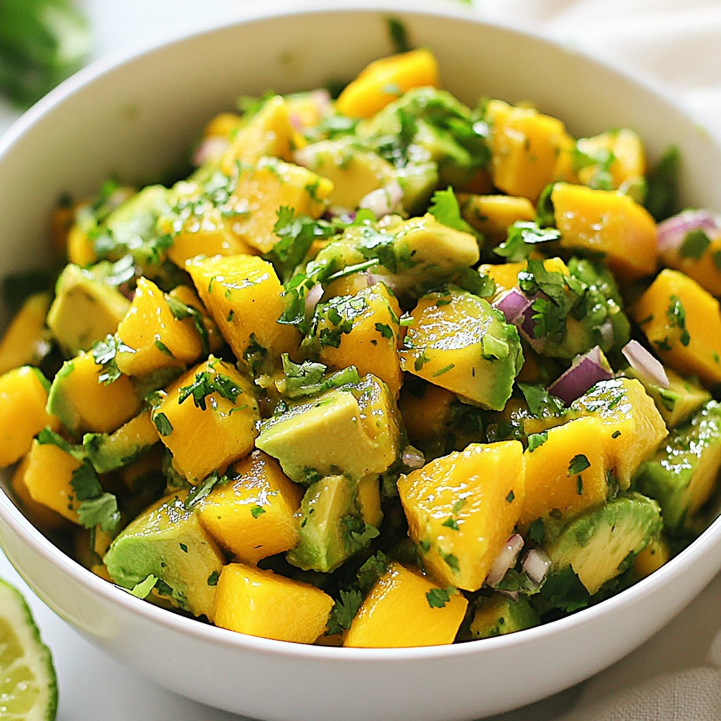 Savory Avocado Mango Salsa Easy and Fresh Recipe