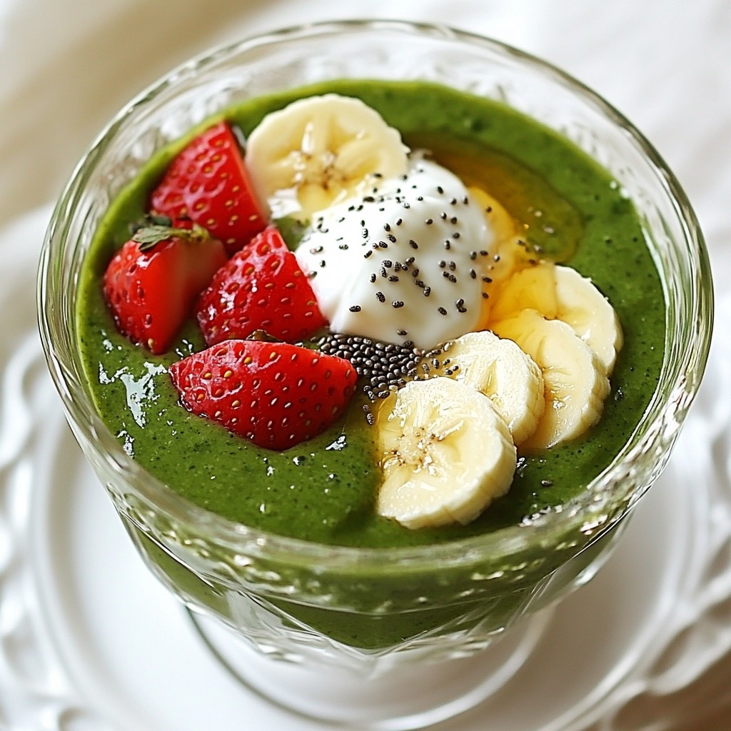 Strawberry Spinach Smoothie Fresh and Healthy Blend