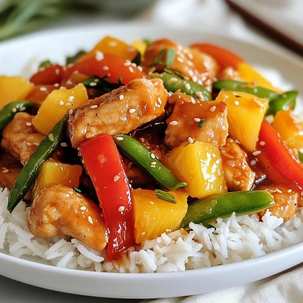 Savory Sweet and Sour Chicken Stir Fry Recipe