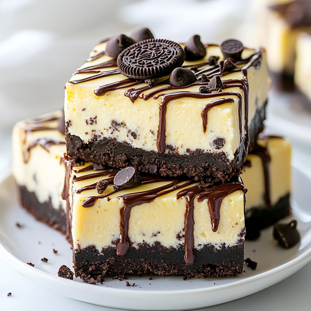 Delicious Chocolate Oreo Cheesecake Bars Recipe