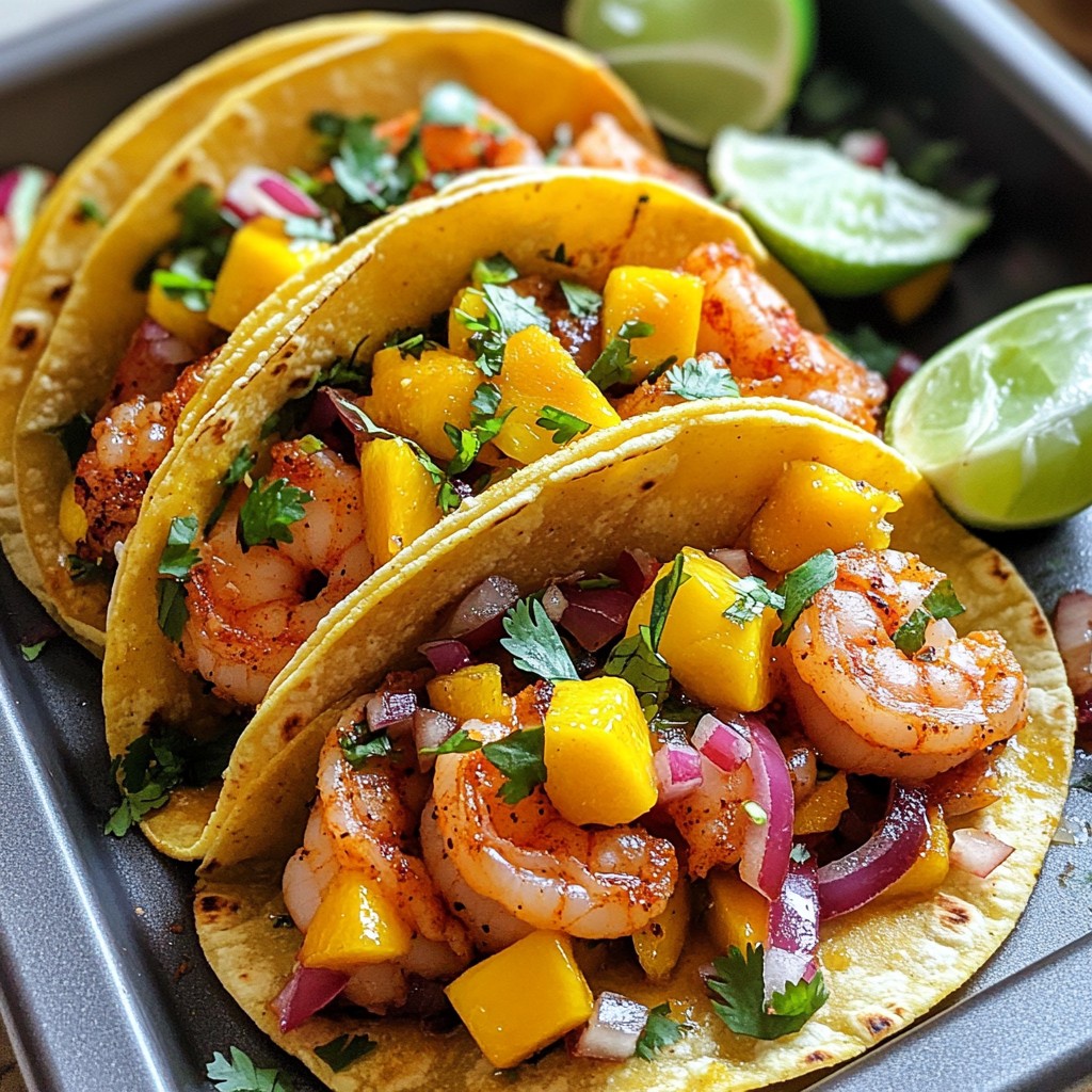 Spicy Mango Shrimp Tacos Flavorful and Easy Recipe