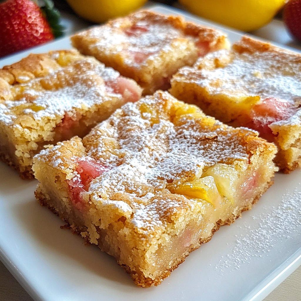 Strawberry Lemon Blondies Simple and Sweet Treat